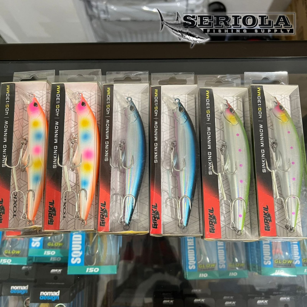 UMPAN PANCING LURE TOXIC GIRIKIL SINKING MINNOW 13cm 40gr