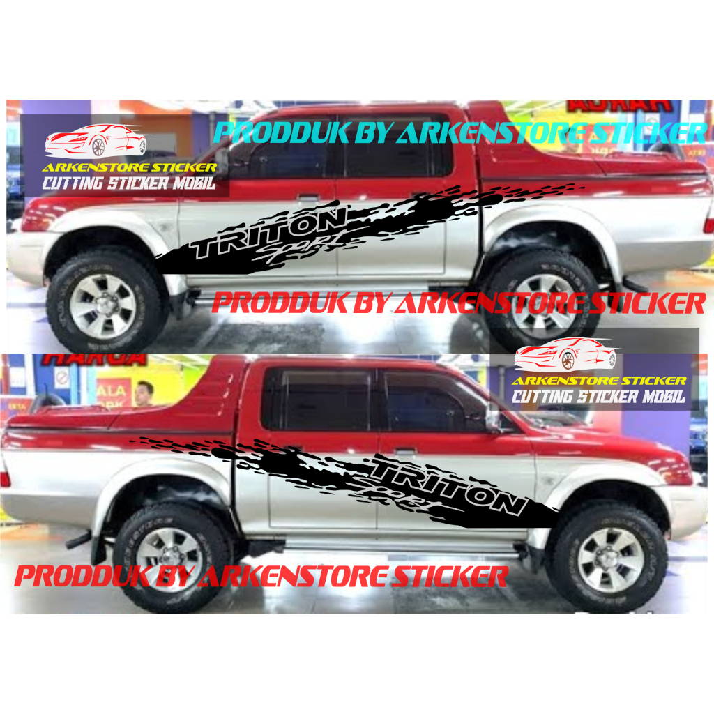 STRIPING MOBIL STRADA L200 STICKER MOBIL MITSUBISHI TRITN STRADA L200