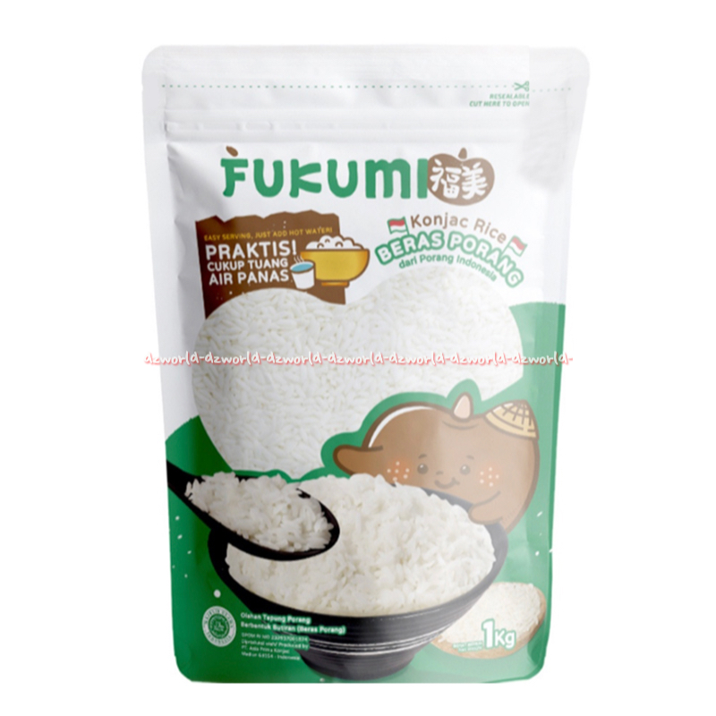 

Fukumi 1kg Konjac Rice Beras Porang Cukup Tuang Air Panas Nasi Praktis Konnyaku Shirataki Fuku Mi Fukumie 1 Kilo