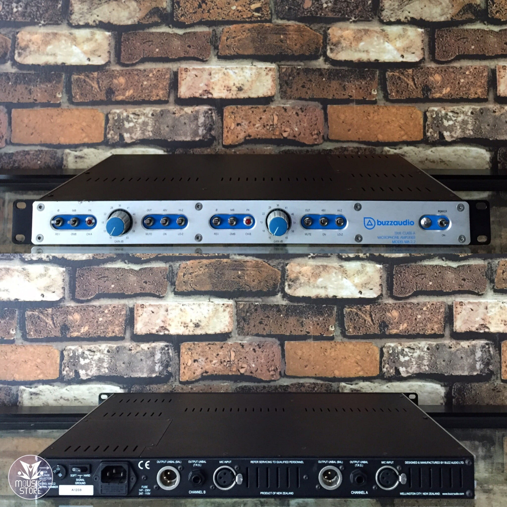 BUZZAUDIO MA 2.2 2-CHANNEL TRUE CLASS A MIC PREAMP