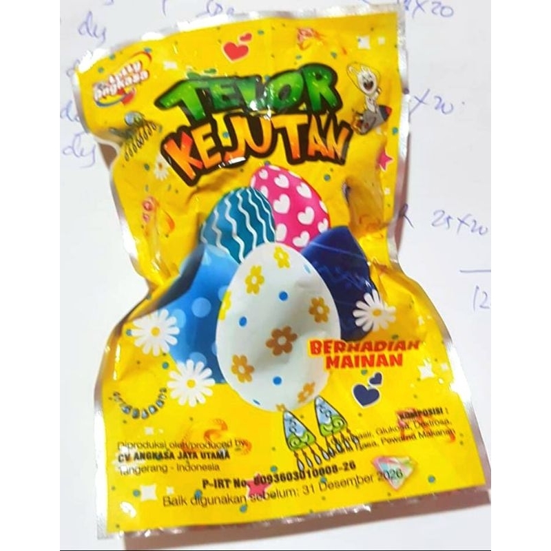 

Permen Cemilan Snack Telur Telor Kejutan Surprise Mainan Anak Murah (isi 20 pcs)