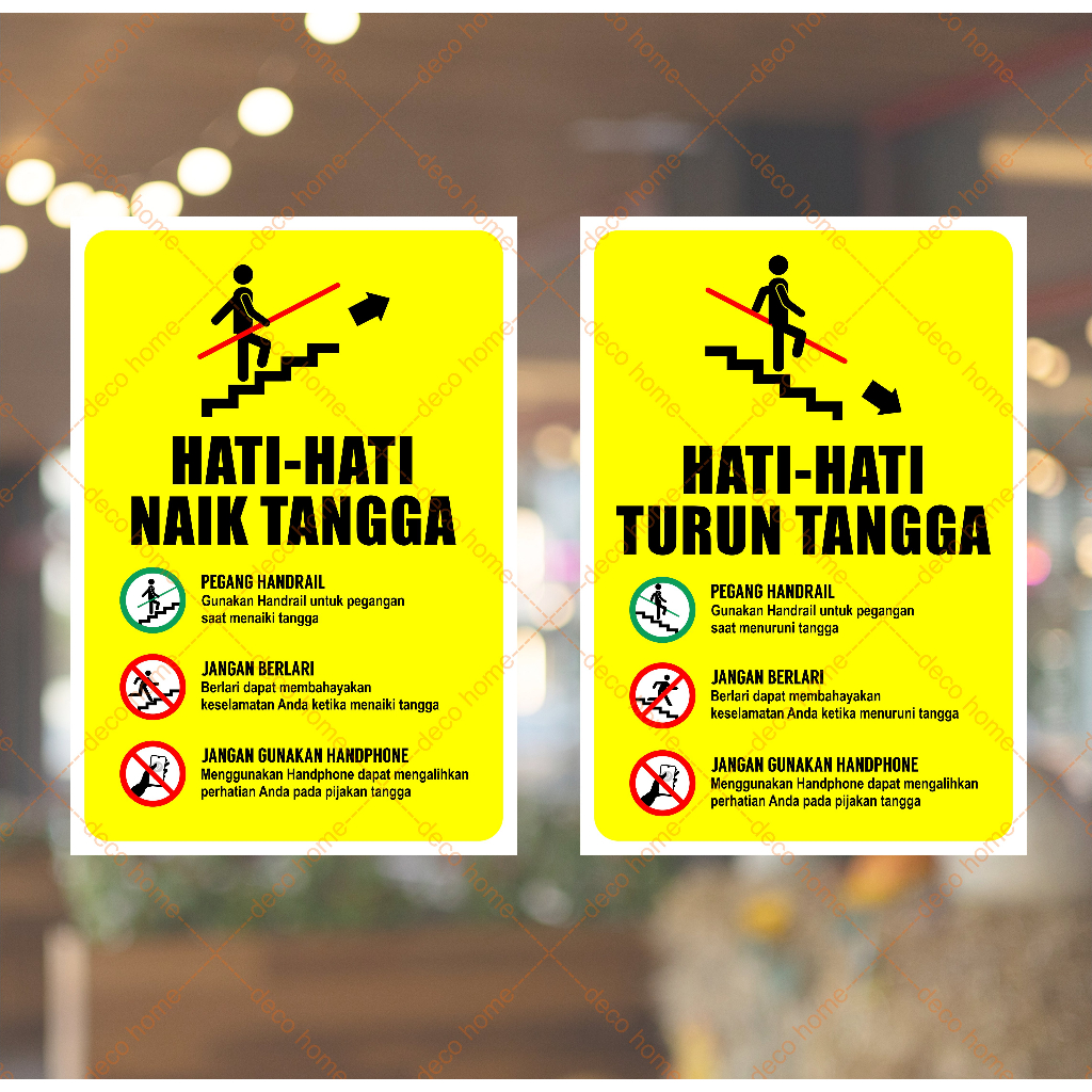 

Sticker Keselamatan Menggunakan Tangga Sticker Naik Turun Tangga