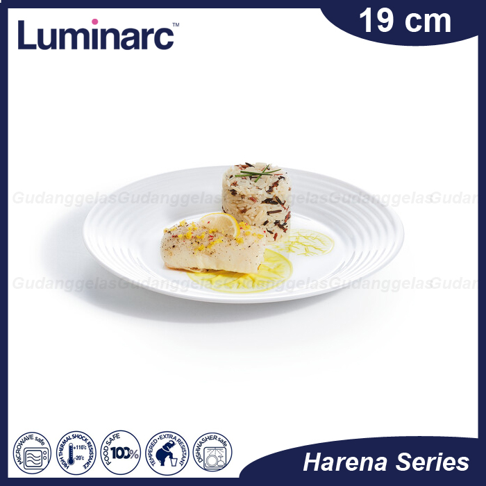 Luminarc Piring Kue 19cm/Luminarc Dessert Plate/Piring Dessert/Piring Kue/Luminarc Piring