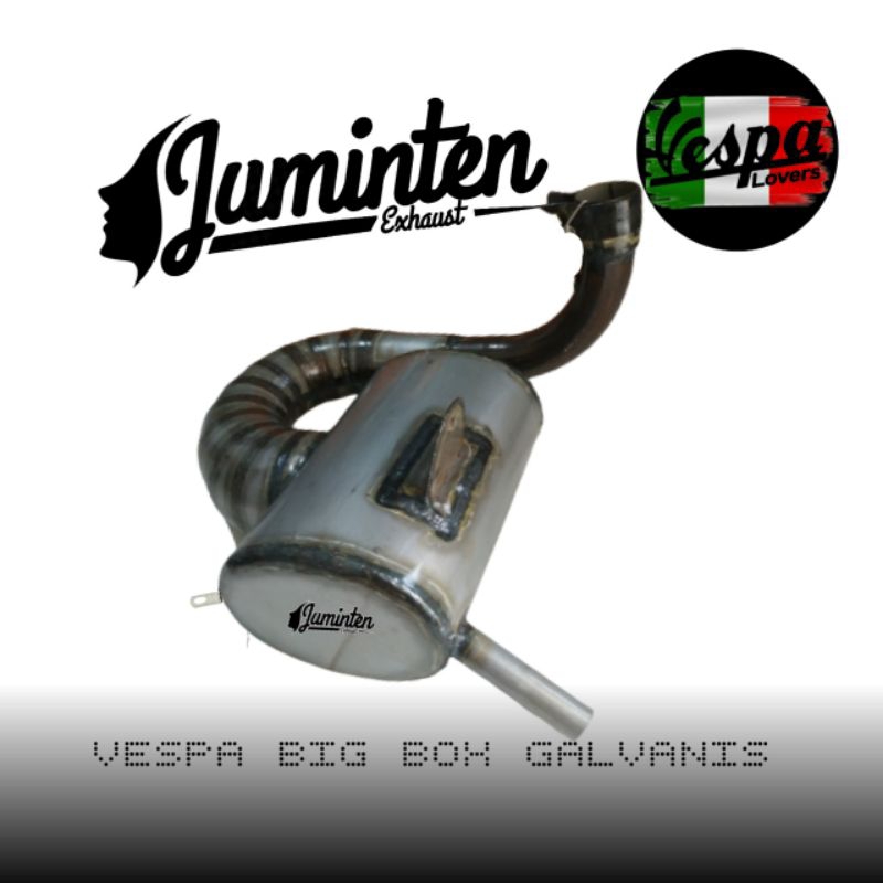 Knalpot Vespa RACING big box juminten exhaust