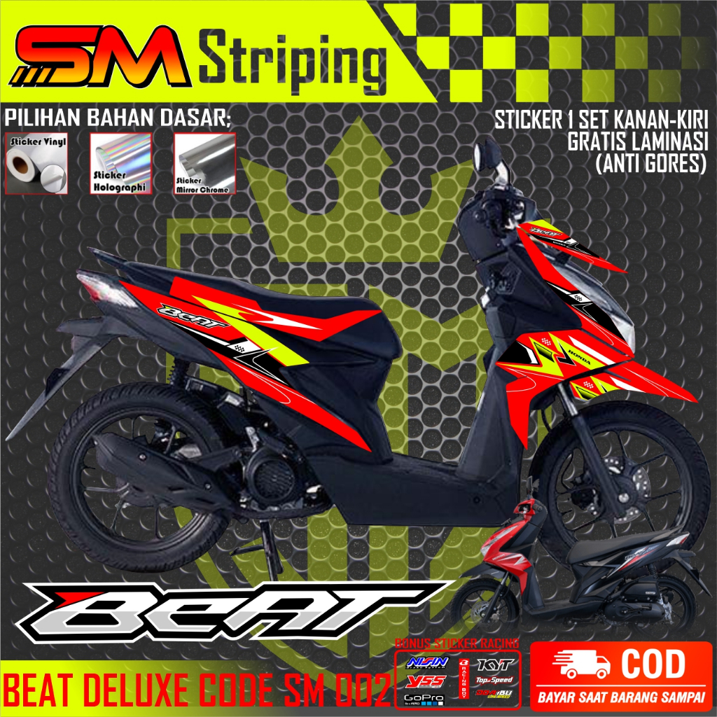 TERBARU Sticker Beat Deluxe 2020 2021 2022 2023 full body  Stiker striping Beat Deluxe  Beat Deluxe 