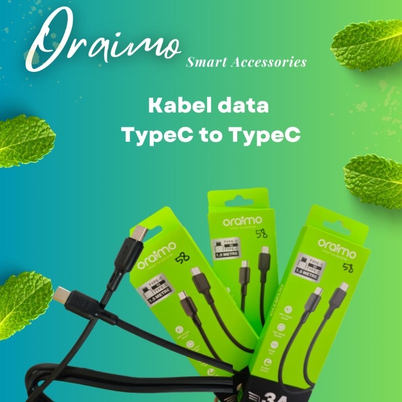 Kabel Data Type C to Type C Oraimo Ori