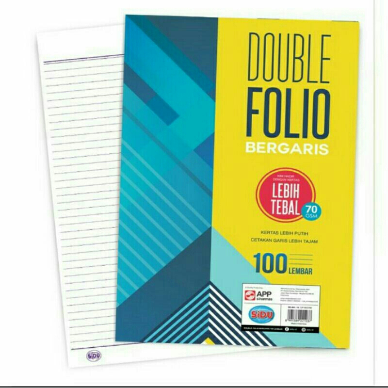 

Double Folio Garis 100