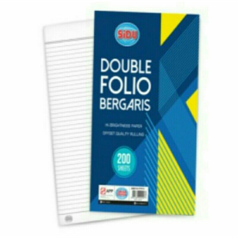 

Double Folio Garis isi 200 lembar
