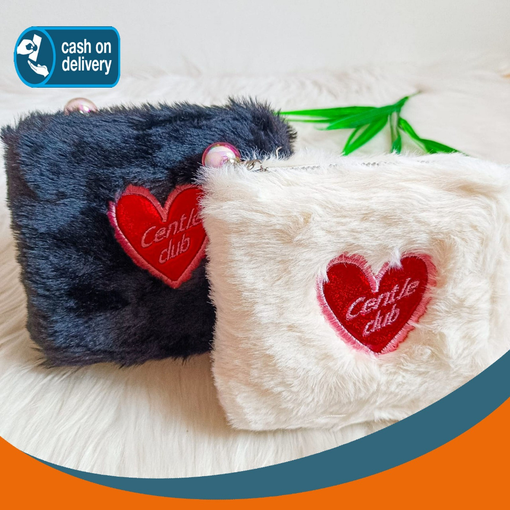 DOMPET BULU CENTLE.ID SLETING MUTIARA LONELY CLUB PURSE wallet persegi tebal awet by bentoy lucu imu