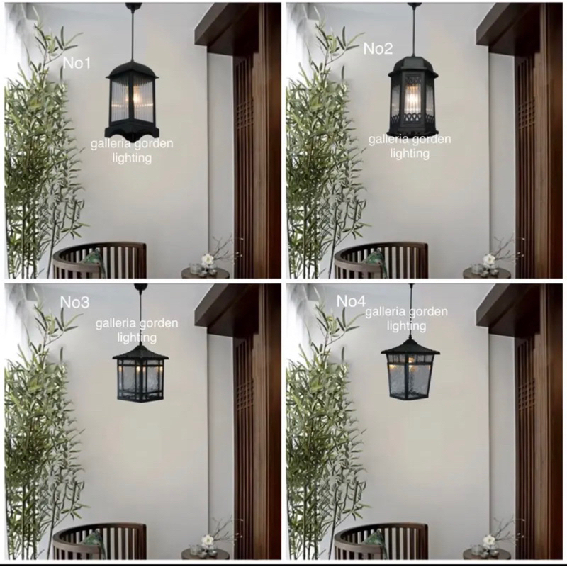 Lampu gantung teras minimalis outdoor