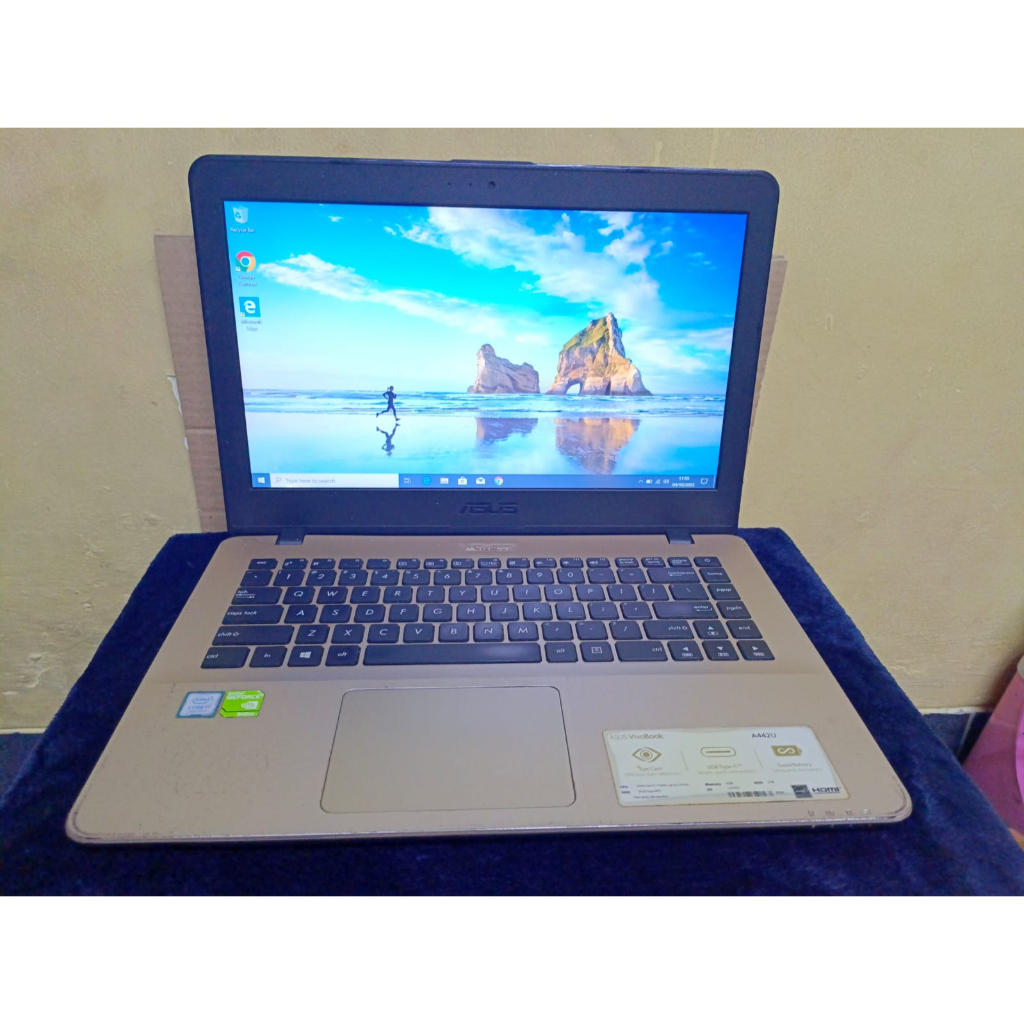 Laptop Gaming Desain Asus A442U Core i7 7500U Nvidia Slim Murah