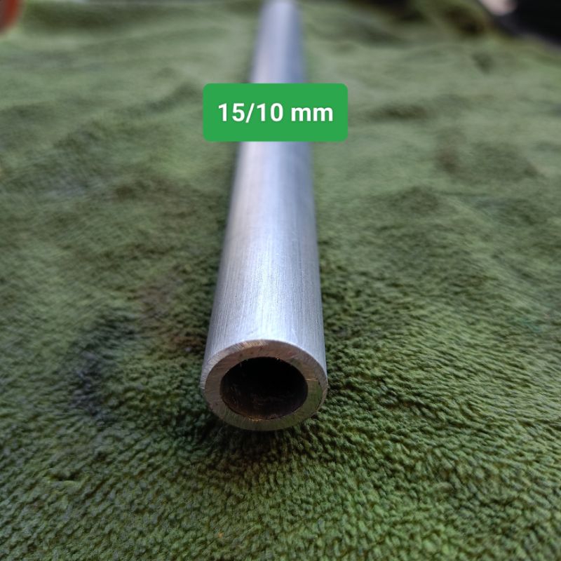 pipa besi seamless od 15mm id 10mm tebal 2,5mm panjang 20cm