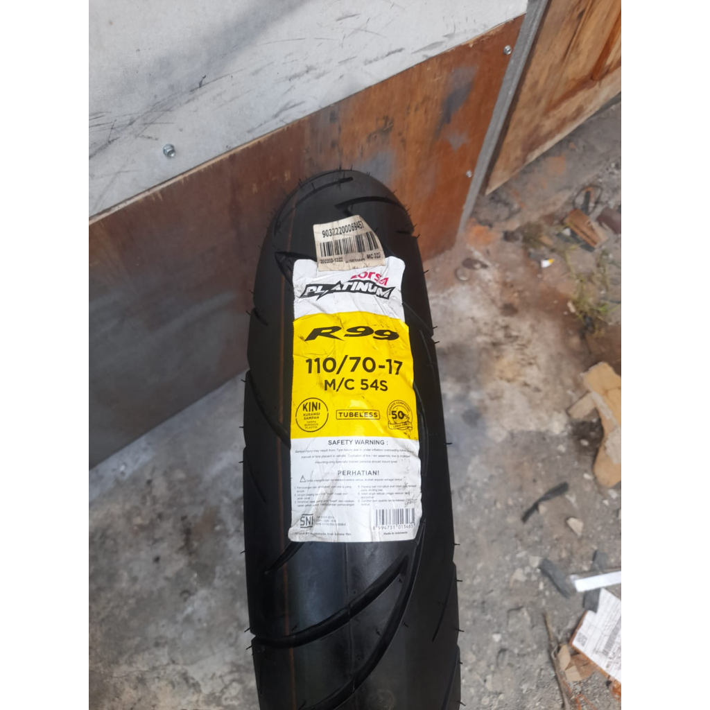 Ban Tubeless Tubless Corsa Platinum R99 Ring 17 ukur 110/70
