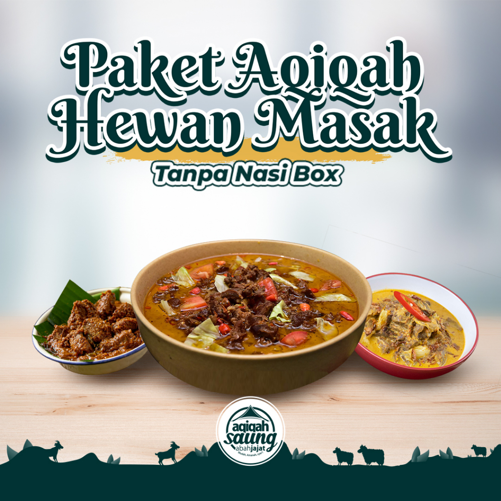 

Aqiqah Siap Saji - Paket Aqiqah Hewan Masak All In Anak Laki-Laki - Aqiqah Murah