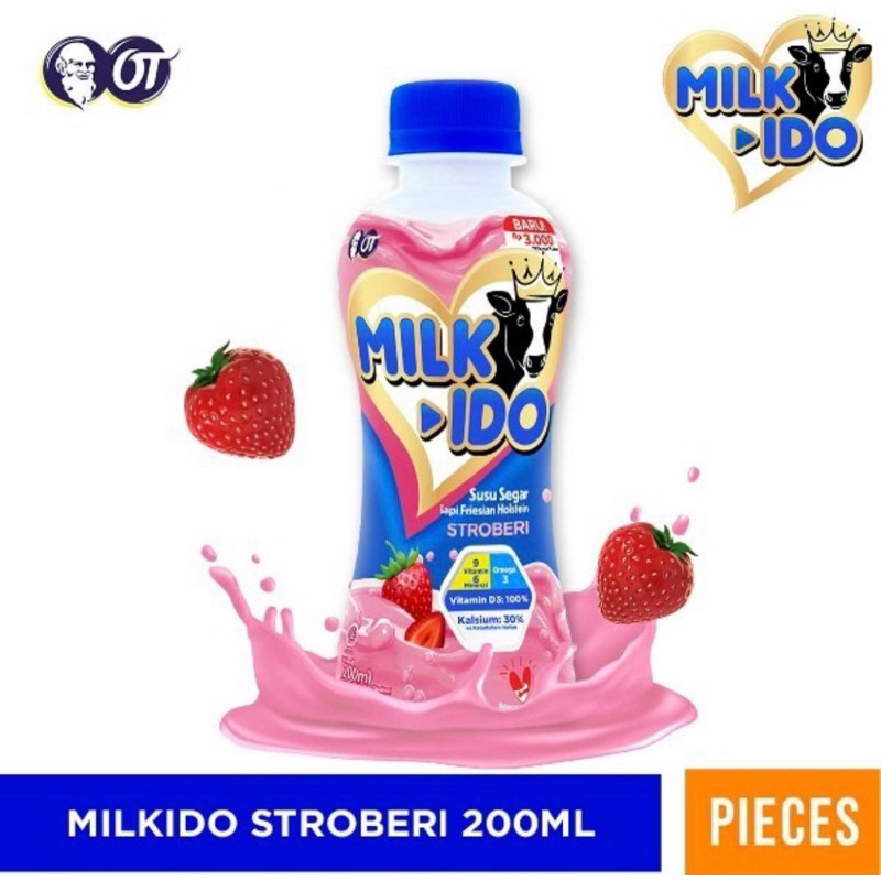 

Milkido Susu Strawberry 200mL