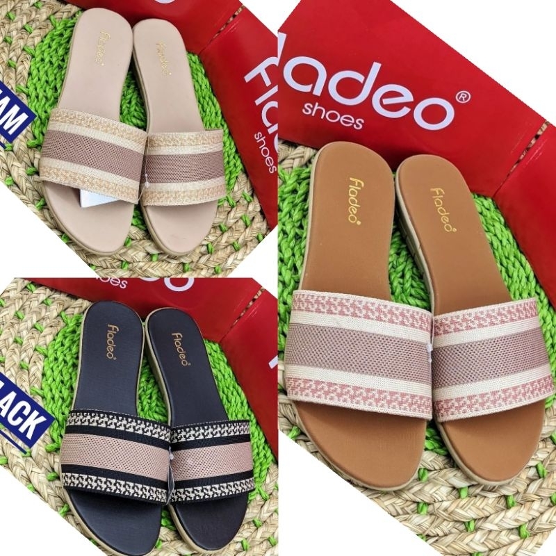 FLADEO Sandal Wanita FlatSandal Wanita Sandal teplek Fladeo