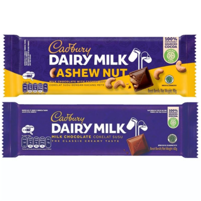 

Cadbury Dairy Milk Chocolate 62 g cashew nut