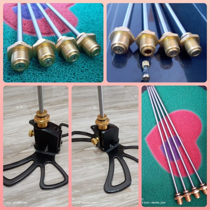 spare part pompa pcp paket hemat valve bawah pompa 3stage + pipa rumah piston original stainless sep