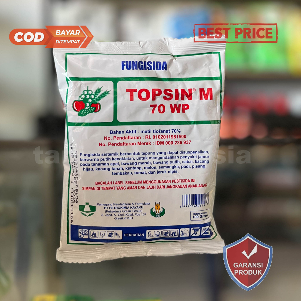 FUNGISIDA TOPSIN-M 70 WP - 100 GRAM - TOPSIN PUTIH
