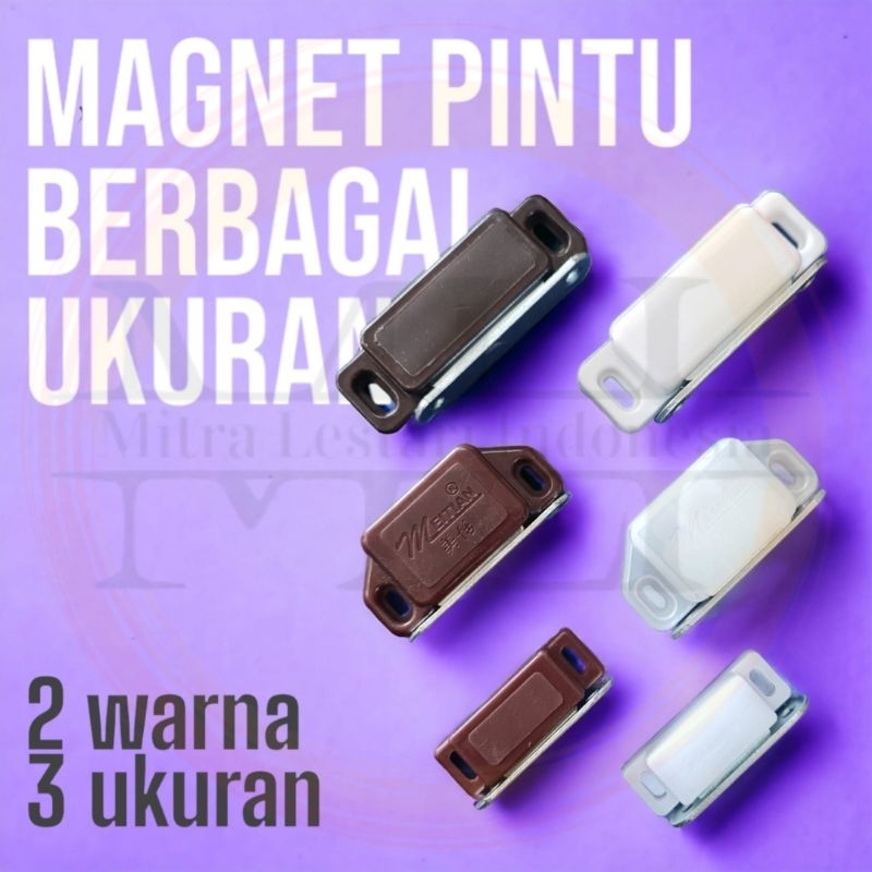 Magnet /Magnit Kotak Segi Empat Penahan Pintu Lemari Kecil Door Stoper