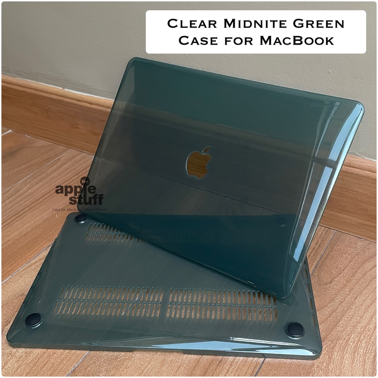 Case MacBook Apple Pro Air Clear Midnight Green