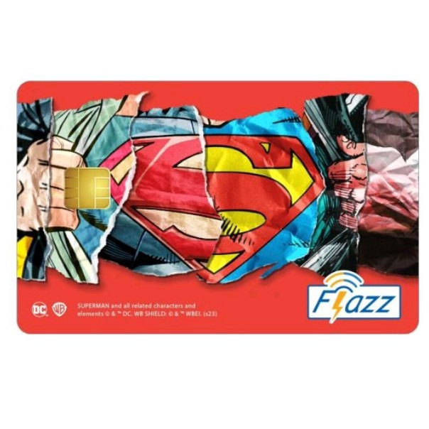 Kartu Flazz BCA SUPERMAN LOGO RED Gen 2 /Part Of Series Flazz BCA Gen-2 Desain SUPERMAN/