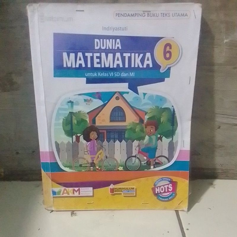 buku dunia matematika untuk kelas VI/6 Akm platinum