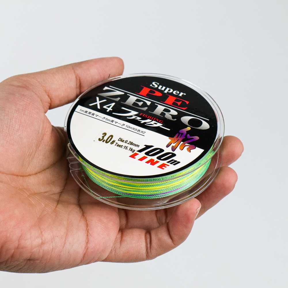Zero X4 Benang Senar Pancing PE 100 Meter Braided