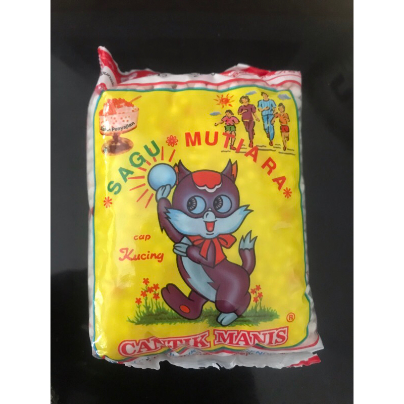 

Sagu Mutiara Cap Kucing Cantik Manis 70g Tepung Pacar Cina