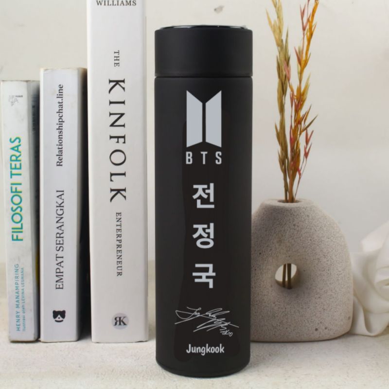 Smart Tumbler BTS Led Grafir Design Jungkook ttd