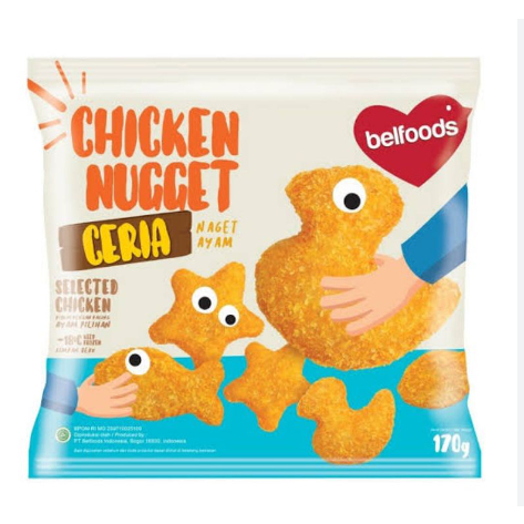 

Belfoods Chicken Nugget Ceria 170 Gram Naget Ayam