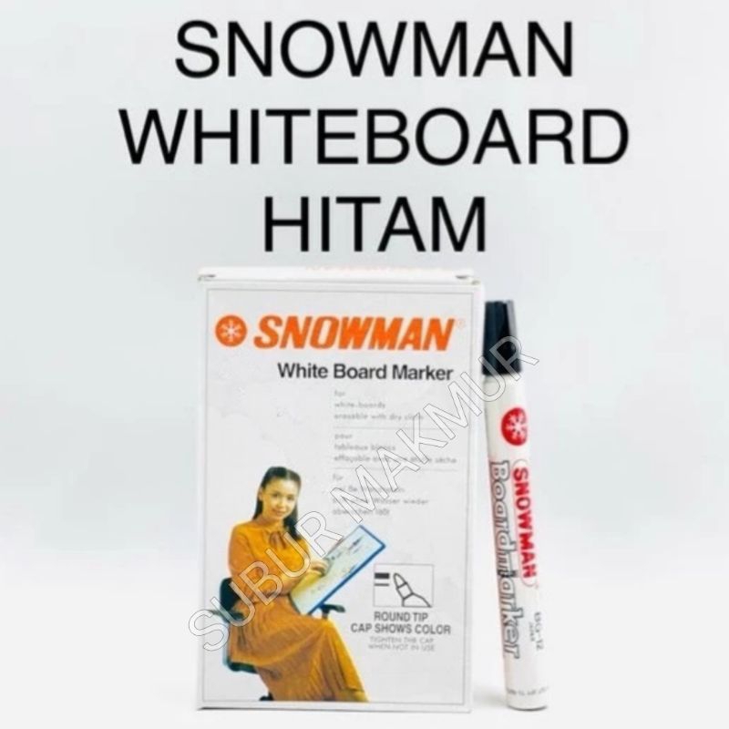 

(1pcs) Spidol SNOWMAN WHITEBOARD ASLI