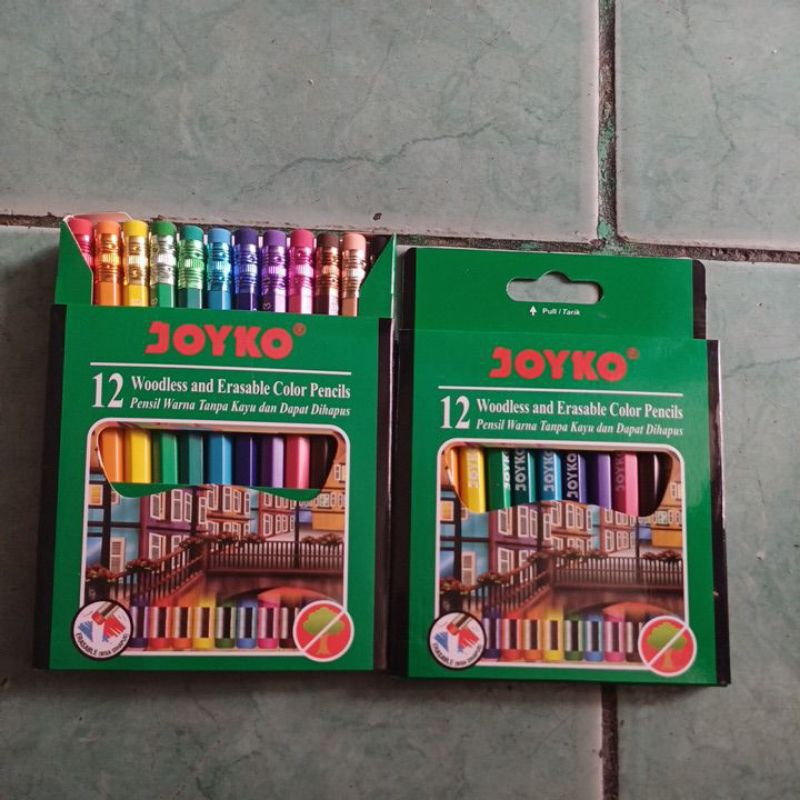 

[bisa di hapus] pencil warna joyko isi 12 warna PENDEK CP-120