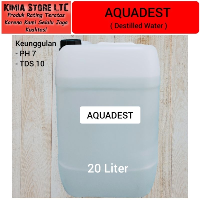 Aquadest 20 Liter / Air Suling ( Destilled Water )