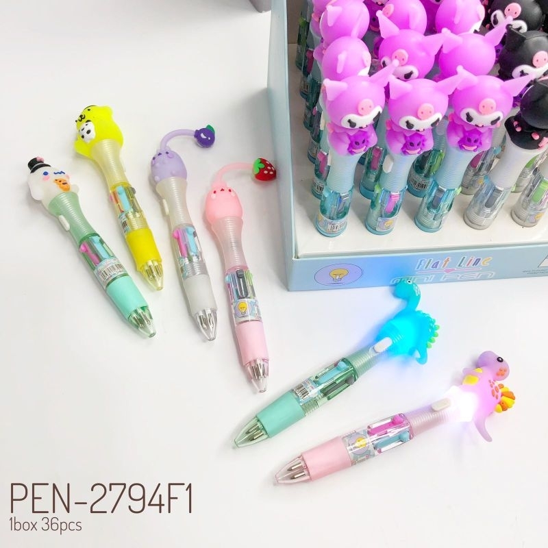 

PULPEN 4 WARNA KARAKTER MINI - PULPEN DONAT GEMOY MINI - PULPEN LED - FLAT LINE