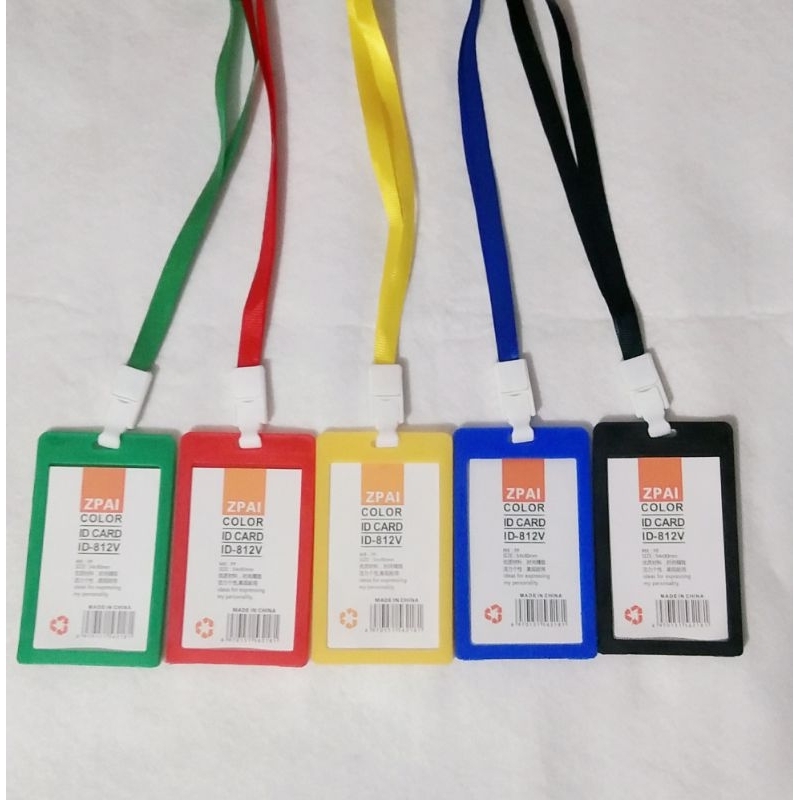 

Name Tag Id card Holder Nilon + Tali Lanyard /Nametag/ ID Card murah meriah