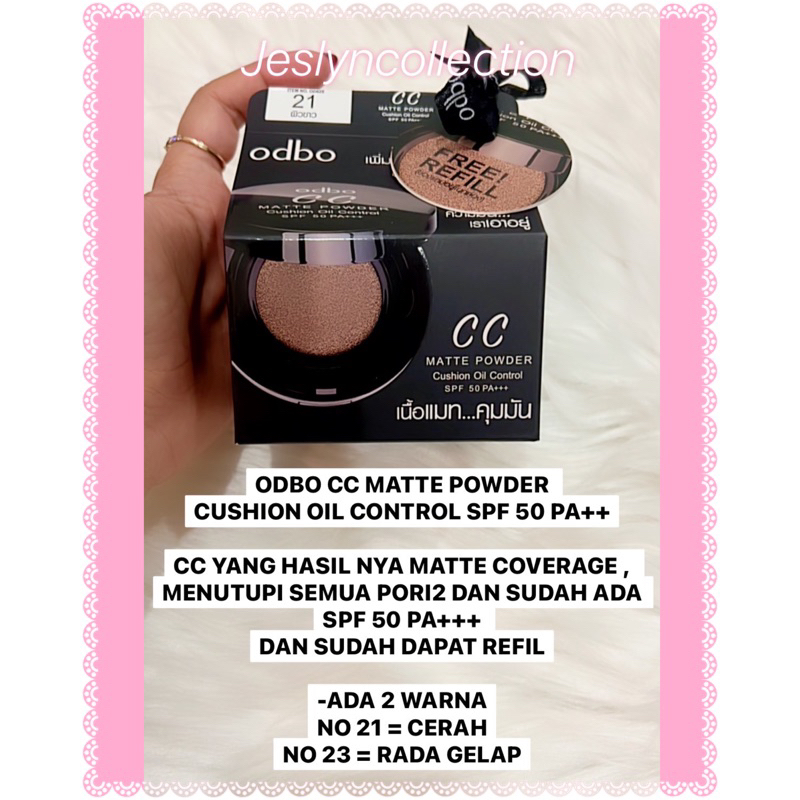 ODBO CUSHION SPF 50PA+++ ORIGINAL THAILAND