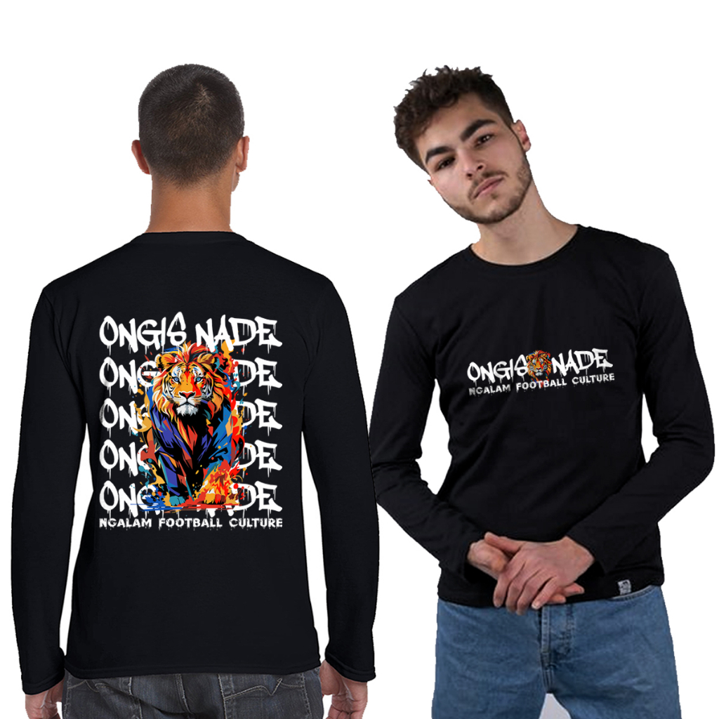 Kaos Distro Lengan Panjang Aremania Arema Ongis Nade