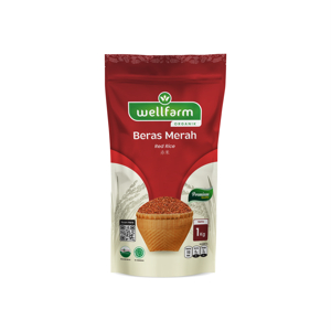 

Beras Merah Organik 1Kg Wellfarm / Beras Merah Wangi Baik Untuk Diet Sehat