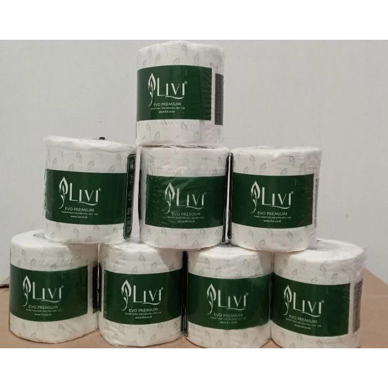 Tissue Livi Eco Elegant Toilet Roll 238's Tissue Toilet Premium Bathroom Tisu Roll Livi