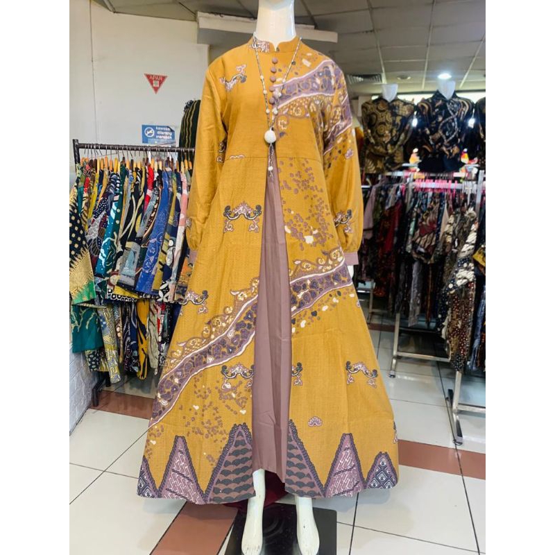 GAMIS BATIK DOBBY LAPIS KATUN TOYOBO PREMIUM THAMRIN CITY @batik_berkah_store