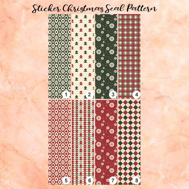 

STICKER SEGEL / SEAL / BELT PATTERN CHRISTMAS NATAL EDITION 09