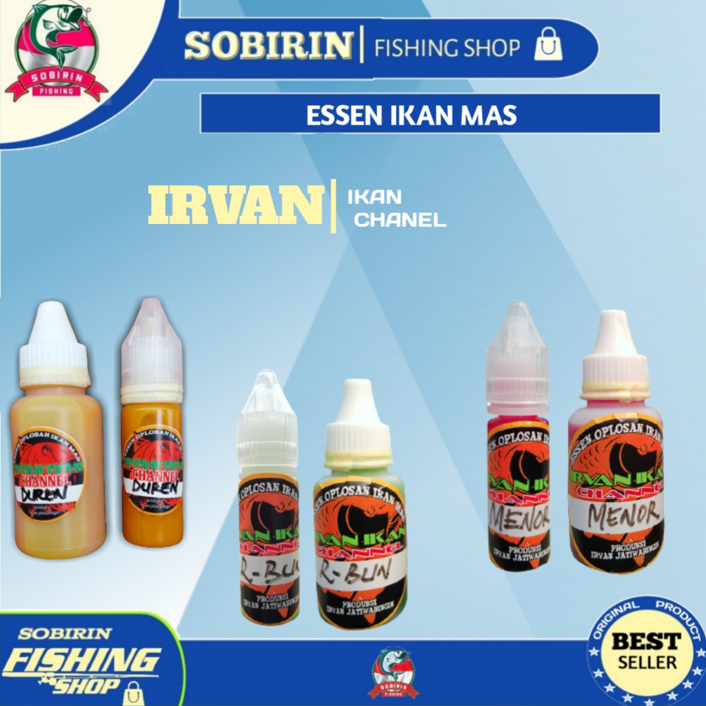 Essen Oplosan Menor Irvan Ikan 30ml - Essen ikan mas oplosan R-Bun dan durian