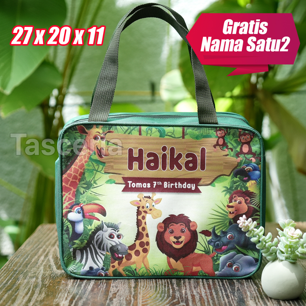 

Tas Ulang Tahun Anak Premium Gambar Zoo Kebun Binatang