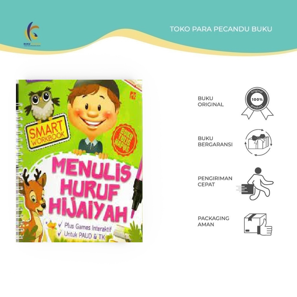 

Buku Anak - Smart Workbook Menulis Hijaiyah (Buku Tulis Hapus) - Buku Kaluku