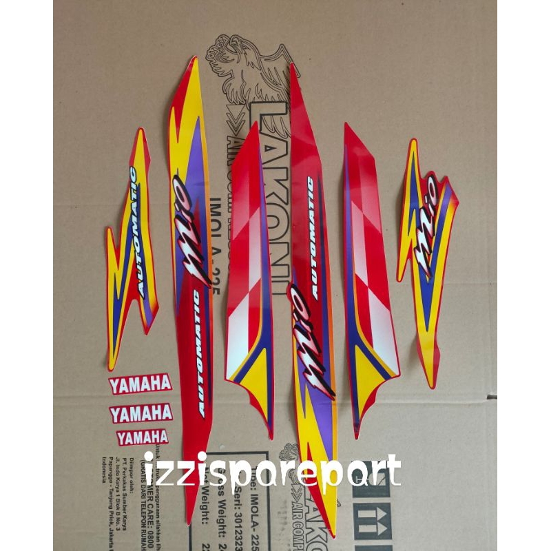 STRIPING MIO SPORTY BENDERA 2004 MERAH