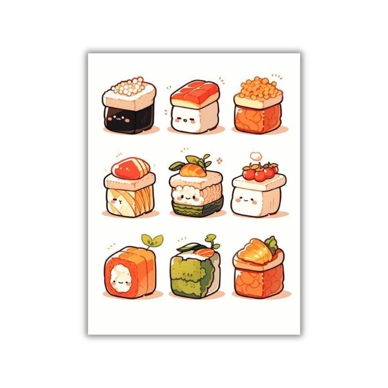 

sticker glossy | sticker sashimi