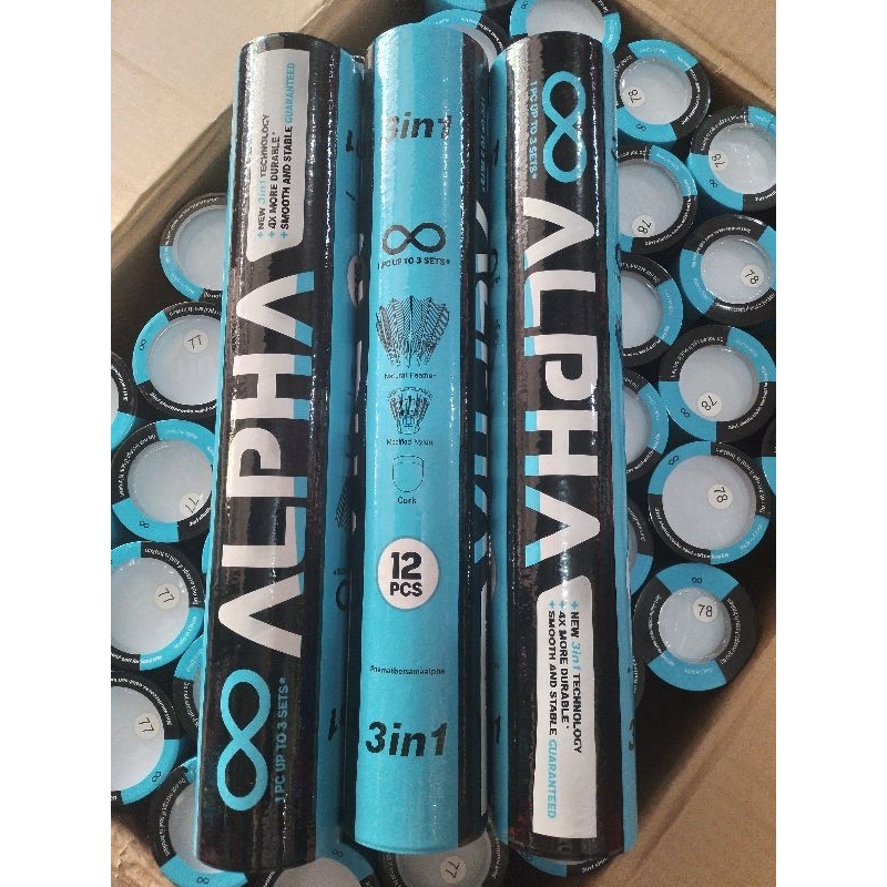 Alpha Hitam 3in1 Shuttlecock Badminton