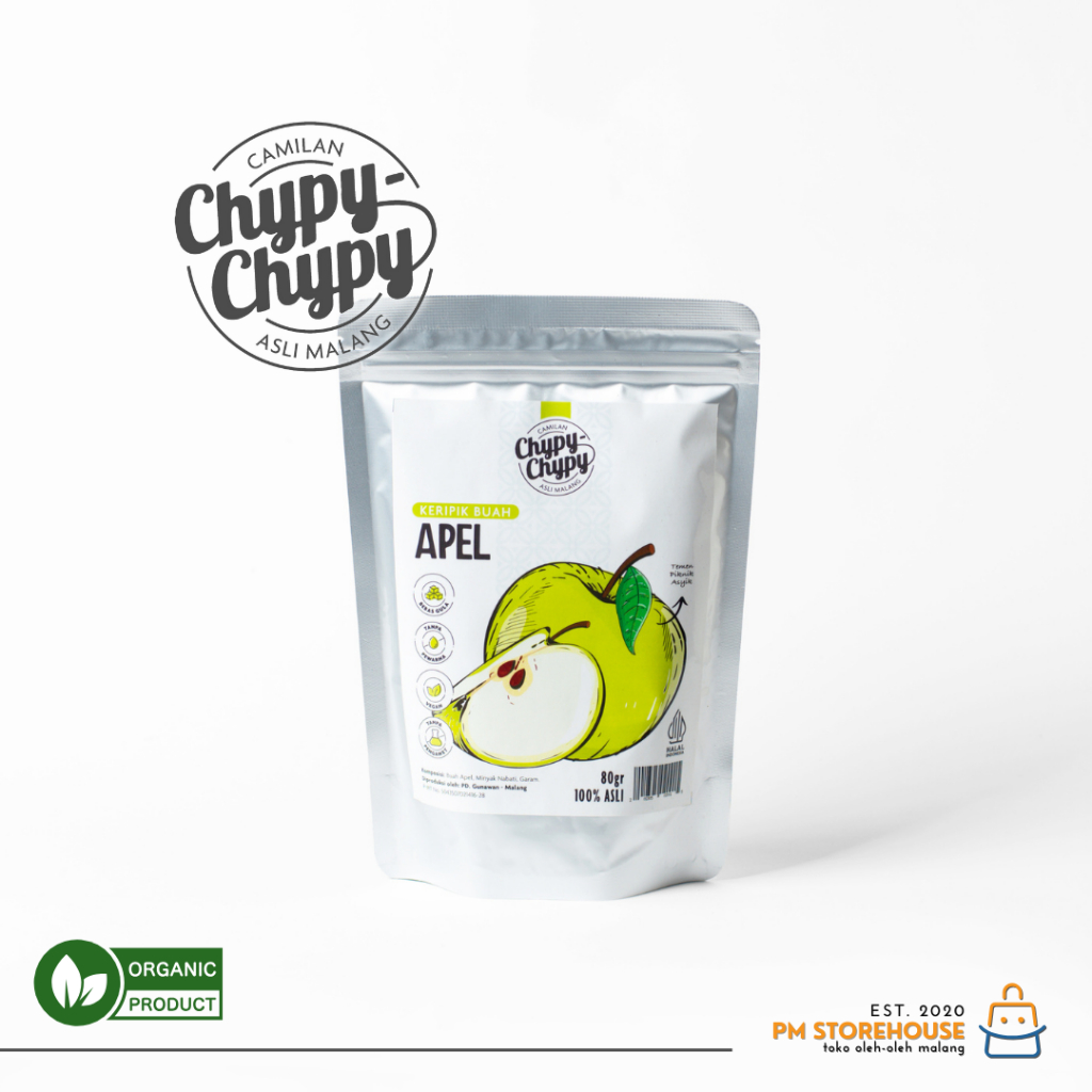 

Keripik Buah Apel Kualitas Super Chypy - Kemasan Pouch