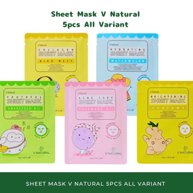 V Natural Sheet Mask / Sheet Mask V Natural